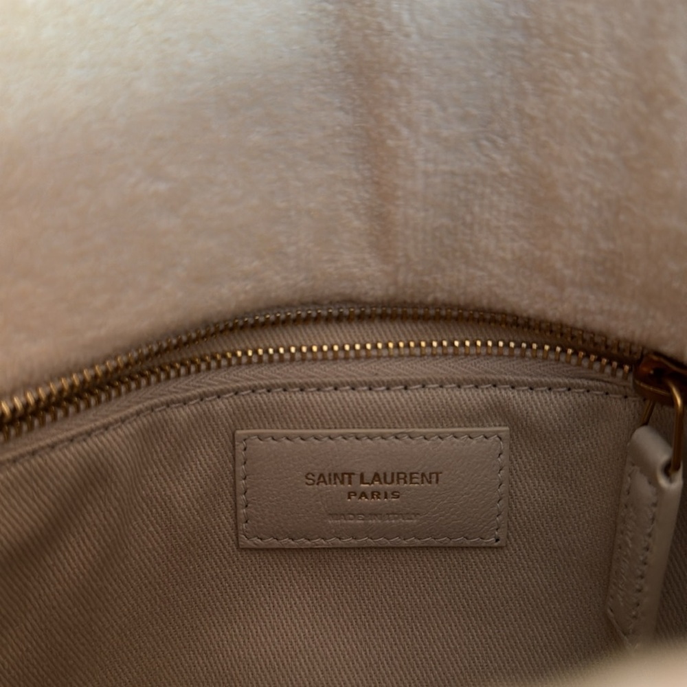 Saint Laurent *NEW* Terry Cloth Vacation Print Lou Lou Bag with Dust Cover - Picture 14 of 17